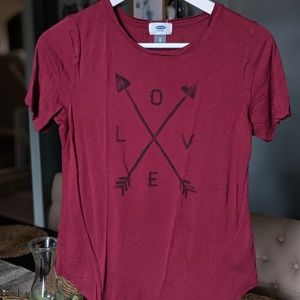 Burgundy Old Navy Tee (xs)